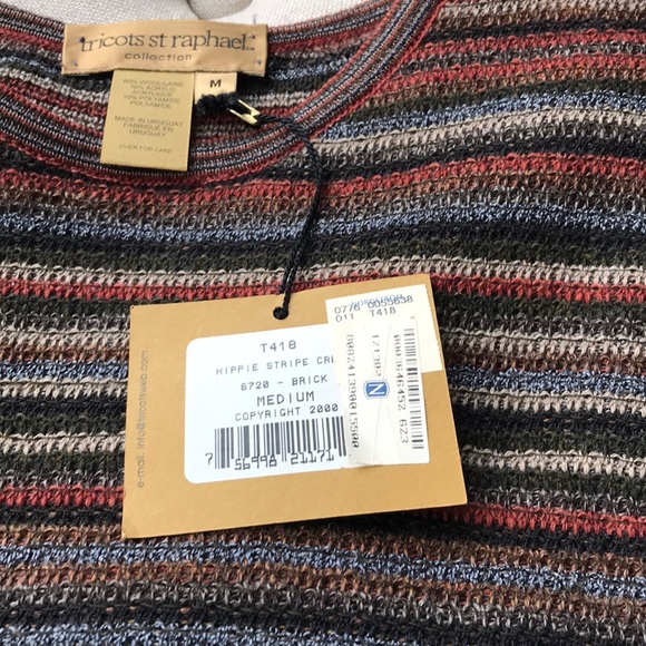 Tricots St. Raphael Men’s Sweater in Brick NWT - Picture 2 of 3